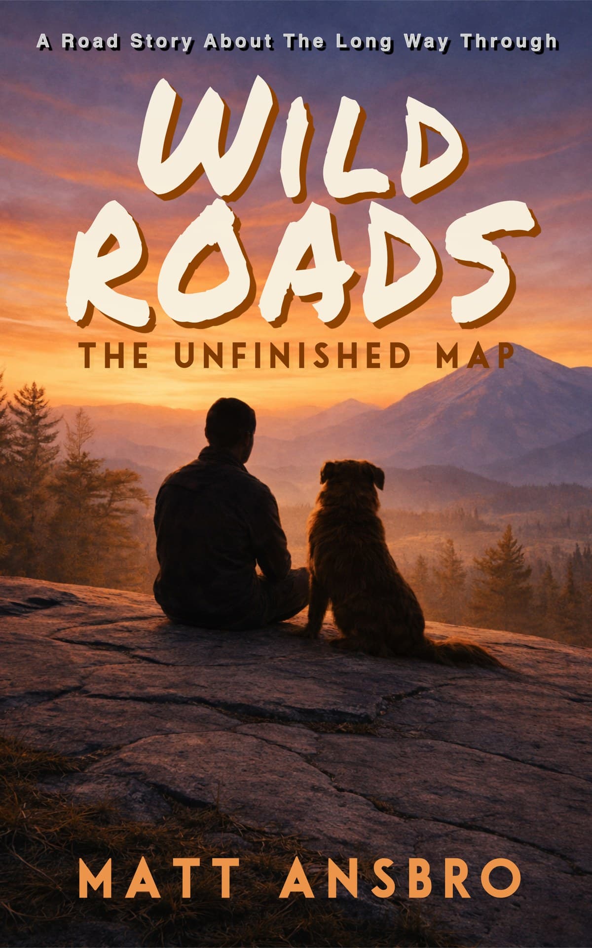Book cover: The Unfinished Map, book 1 of the Wild Roads trilogy by Matt Ansbro